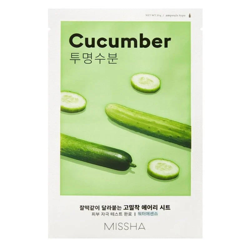 Airy Fit Sheet Mask - Concombre - masques