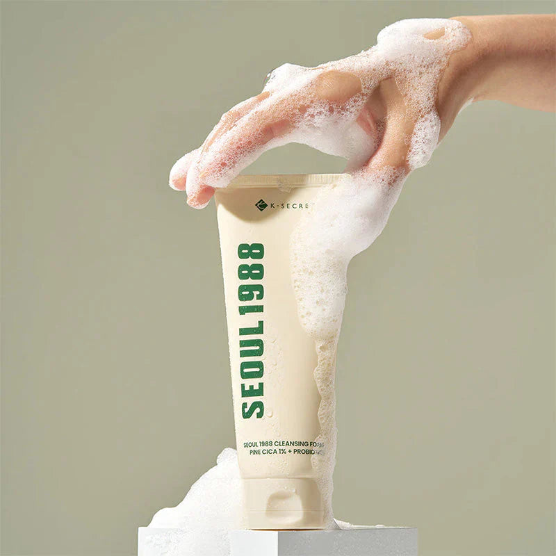 SEOUL 1988 Cleansing Foam: Pine Cica 1% + Probiotics - 150 ml - nettoyant