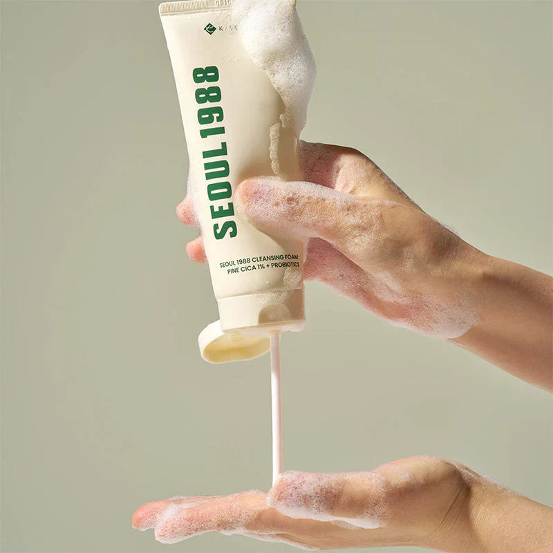 SEOUL 1988 Cleansing Foam: Pine Cica 1% + Probiotics - 150 ml - nettoyant