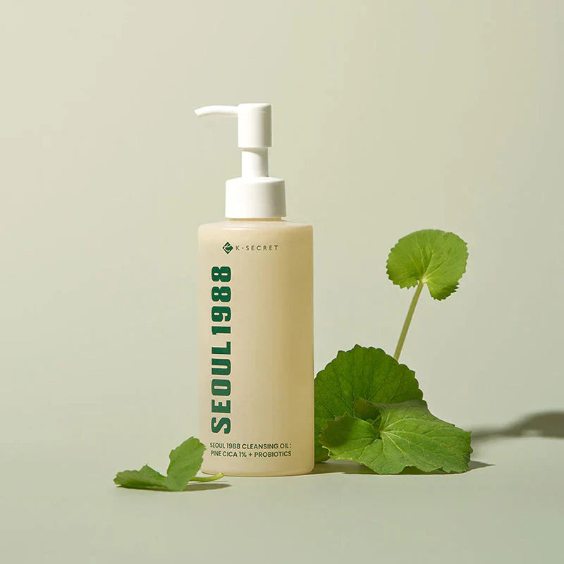 SEOUL 1988 Cleansing Oil: Pine Cica 1% + Probiotics - 200 ml - huile démaquillante