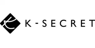 Logo noir en forme de losange avec lettres blanches stylisées pour k-secret.