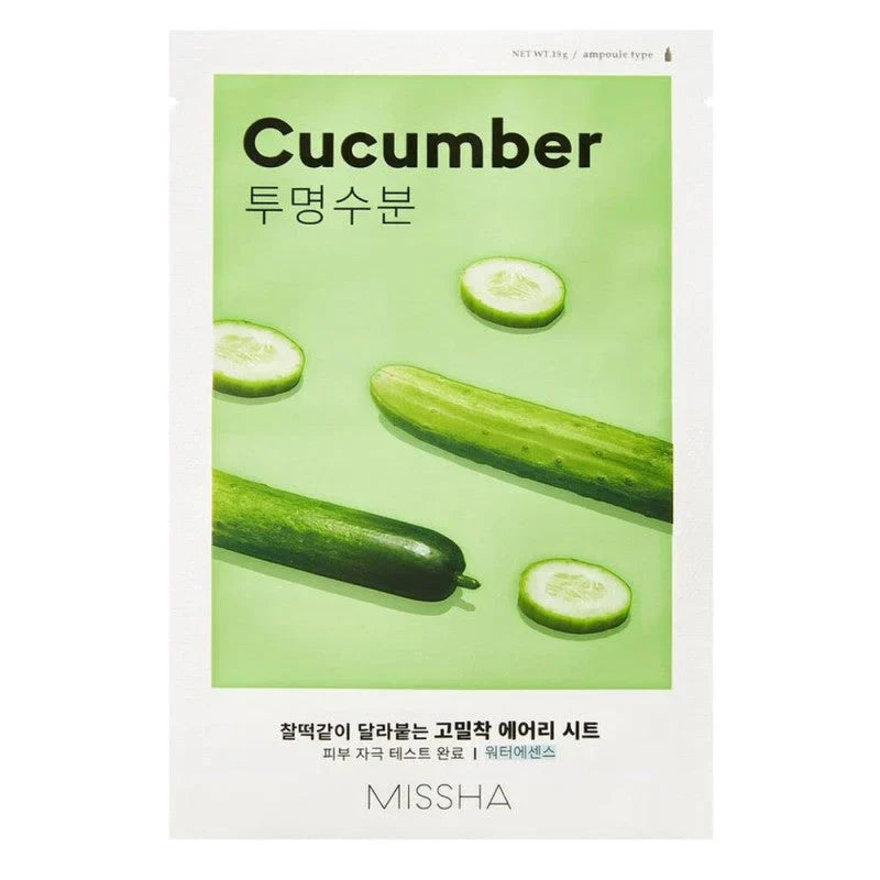 Airy Fit Sheet Mask - Concombre - masques