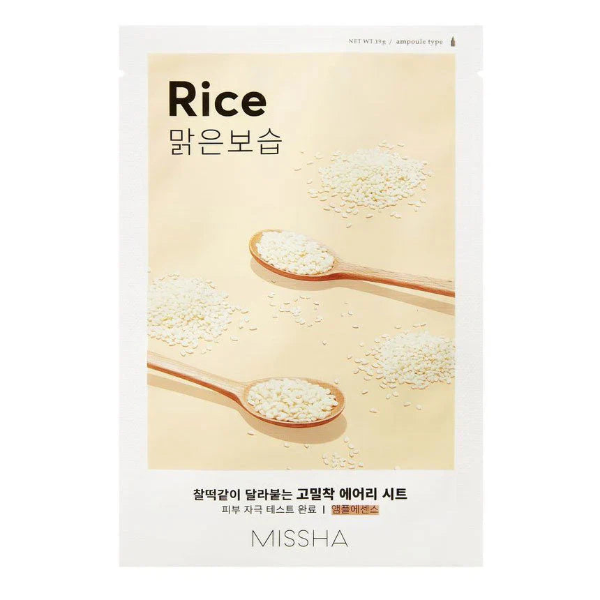 Airy Fit Sheet Mask - Riz - masques