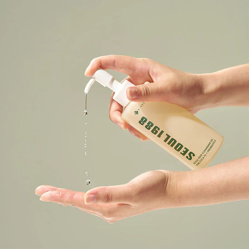 SEOUL 1988 Cleansing Oil: Pine Cica 1% + Probiotics - 200 ml - huile démaquillante