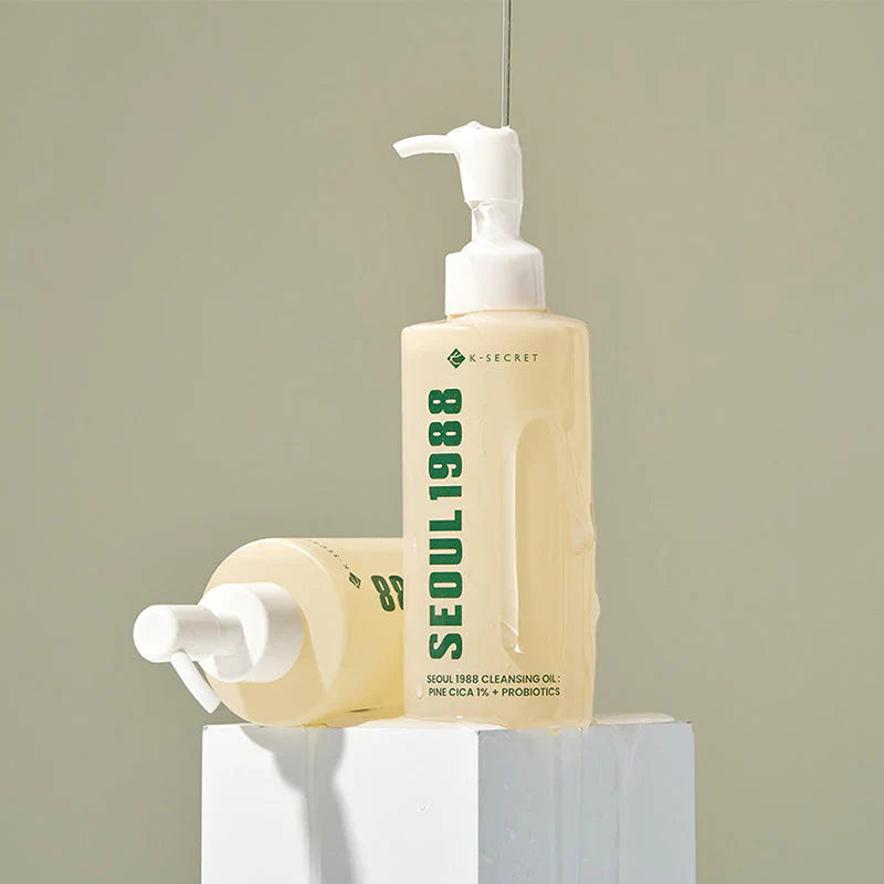 SEOUL 1988 Cleansing Oil: Pine Cica 1% + Probiotics - 200 ml - huile démaquillante