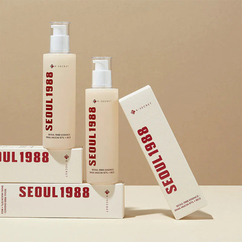 SEOUL 1988 Essence: Snail Mucin 97% + Rice - 100 ml - essence
